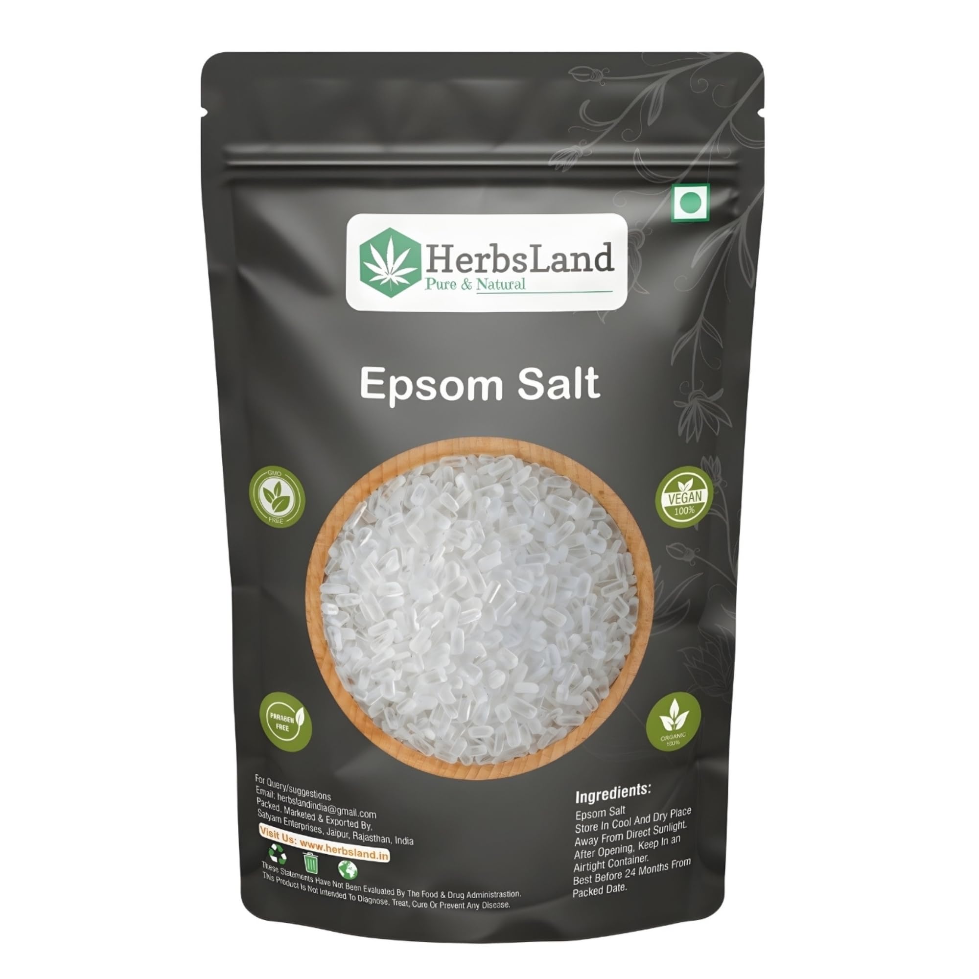 HerbsLand® Epsom Salt for faster plant growth (Vegetable & Plant Nutrient) (Pack of 1) (200gm each) (200gm)-image-25