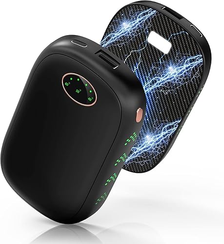 Vuteeehy - Calentadores de manos magnéticos 2 en 1 con 3 niveles de calor hasta 14 horas durables, calentadores de manos con batería de 10000 mAh