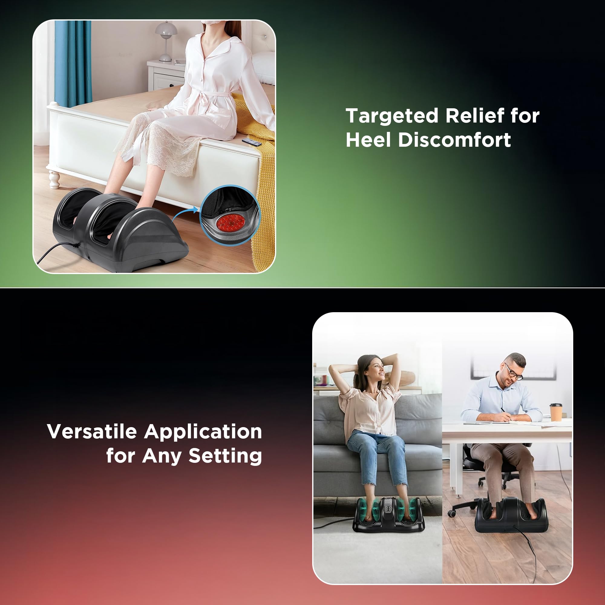 Dr Physio USA 1024 Electric Foot Massager Machine for Pain Relief, Muscle Relaxation & Improving Blood Circulation with Kneading Function, Calf & Leg Massager 4
