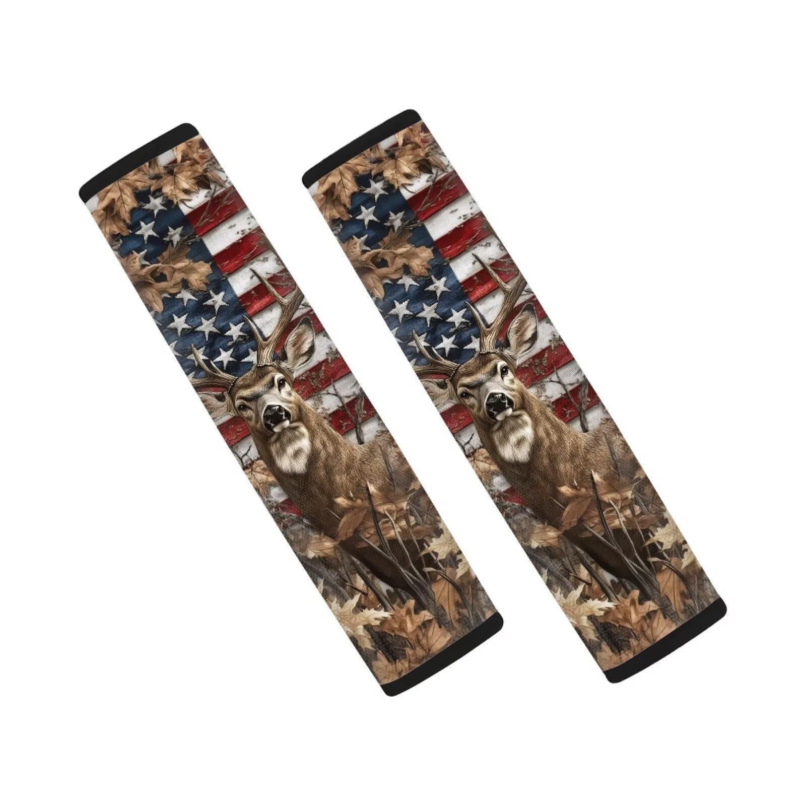 AFPANQZ American Deer Branch Car Seat Belt Pads Cover Universal Fit Vehicle Seat Belt Comfort Shoulder Pads for Adults Children Seat Cushion Shoulder Straps Cushion for Bags