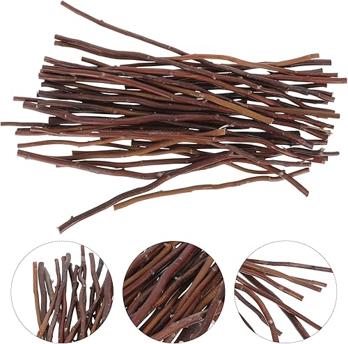 Miniatura 5 de IMIKEYA 40 ramitas de abedul para manualidades, ramas decorativas de árbol de 118 pulgadas para proyectos de bricolaje y