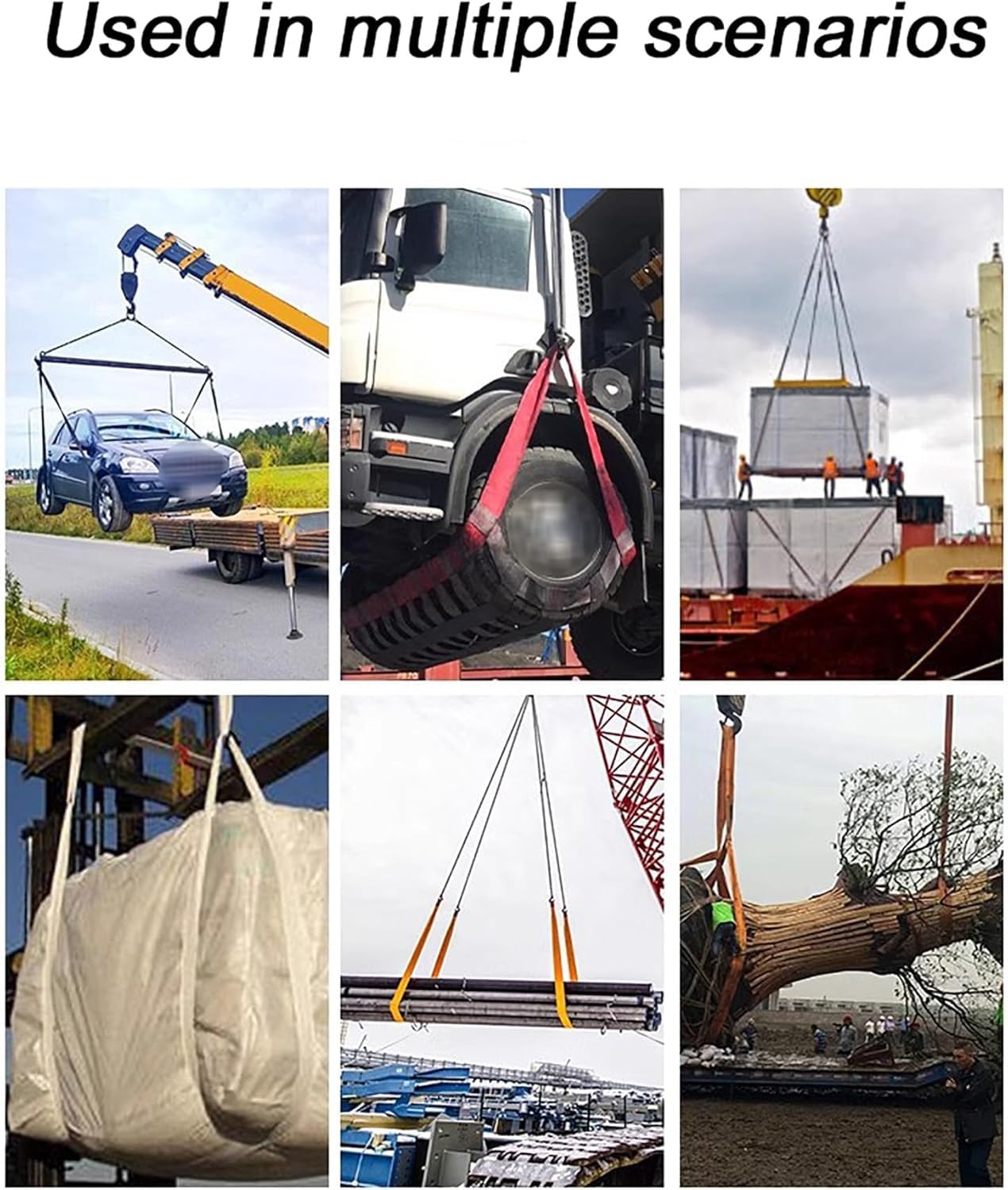 4-warstwowy splot, odporny na zużycie pas podnoszący, przemysłowy płaski do podnoszenia dźwigów, lina przyczepy, udźwig 1-10 ton(1 tons 4 meters)