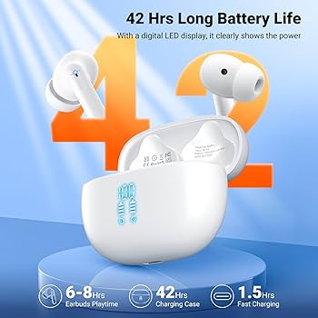 Amazon.com: Wireless Earbuds, Bluetooth 5.3 Headphones HiFi Stereo