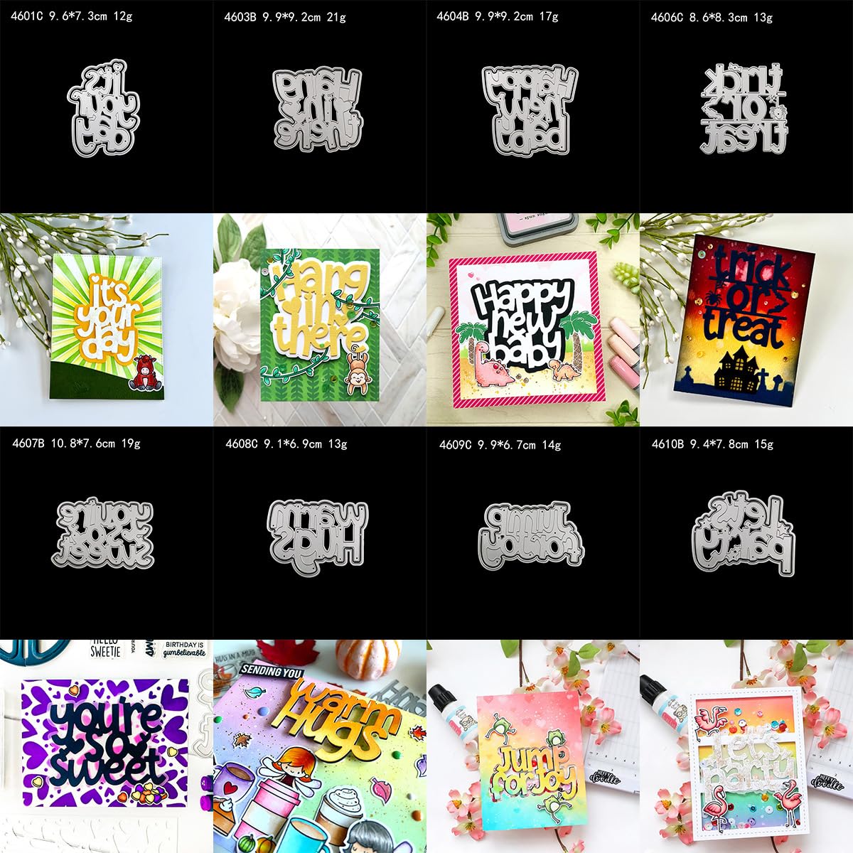 【DIY】カードメイキング！染めて、ダイカットして、色付けしてステンシル！コツも♡ 3Dサンフローメタルカッティングダイ、DIYスクラップブックフォトアルバム装飾用のカットステンシル、カードメイキングデコレーションペ