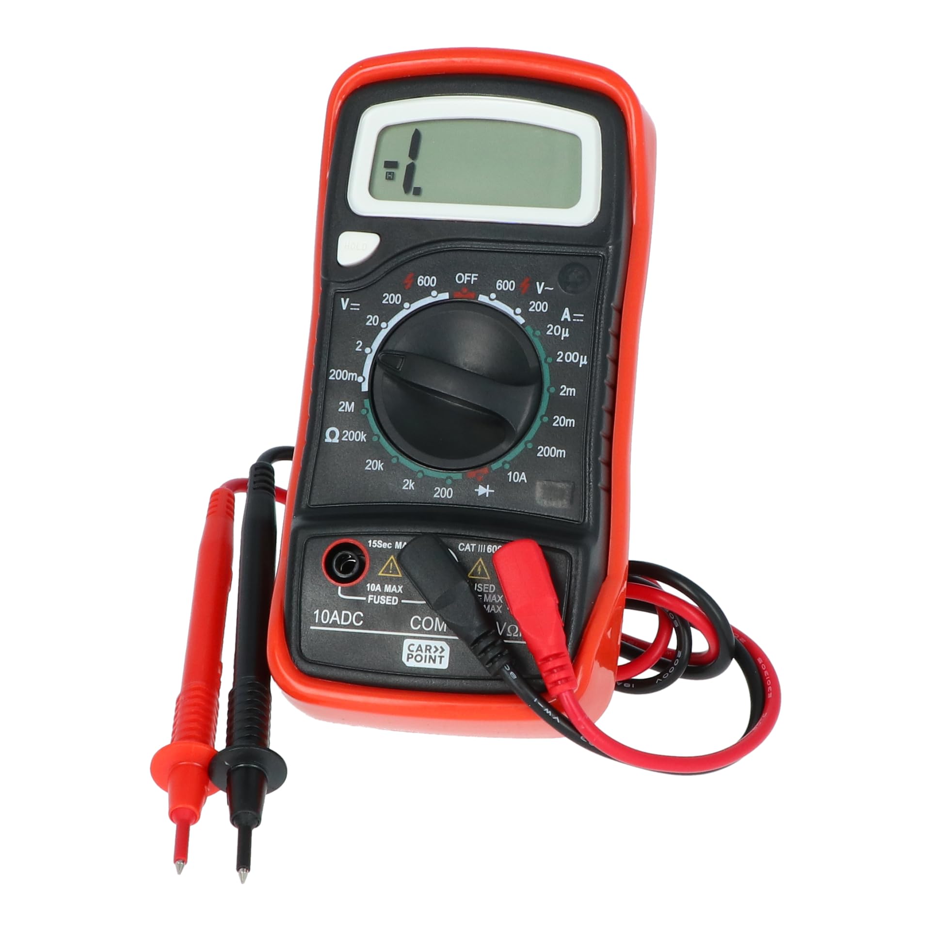 Carpoint 0678207 Multimeter Digital, Red