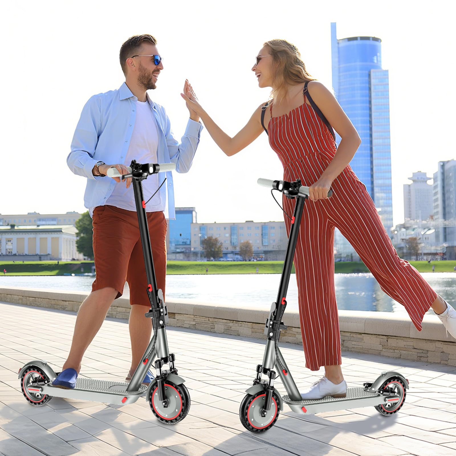 Patinete Electrico Adultos, Neumático de 8.5"/10", Patinete Eléctrico 350W/500W, Velocidad Máxima 25 km/h, Batería 10.5Ah/15Ah, Autonomía 30-45 km, Carga 120 kg, Smart App
