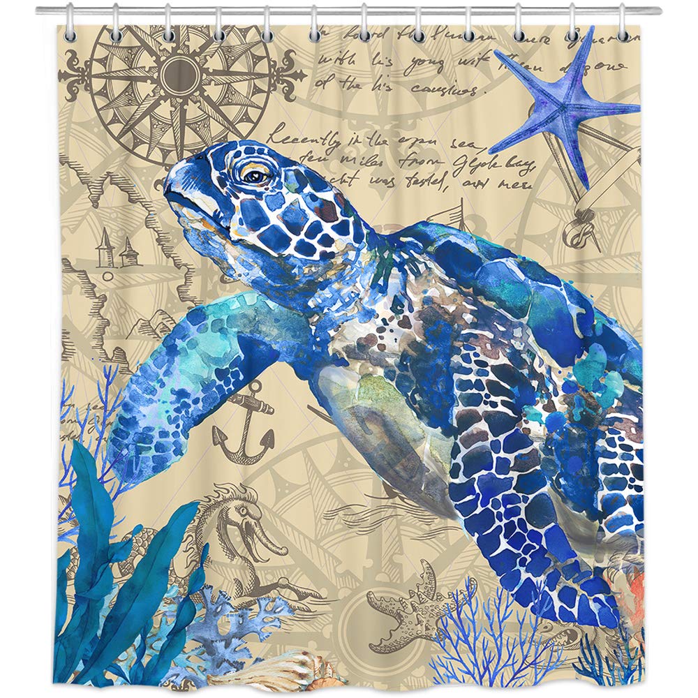 Bonsai Tree Sea Turtle Shower Curtain W Buy Online In Bahamas At Desertcart