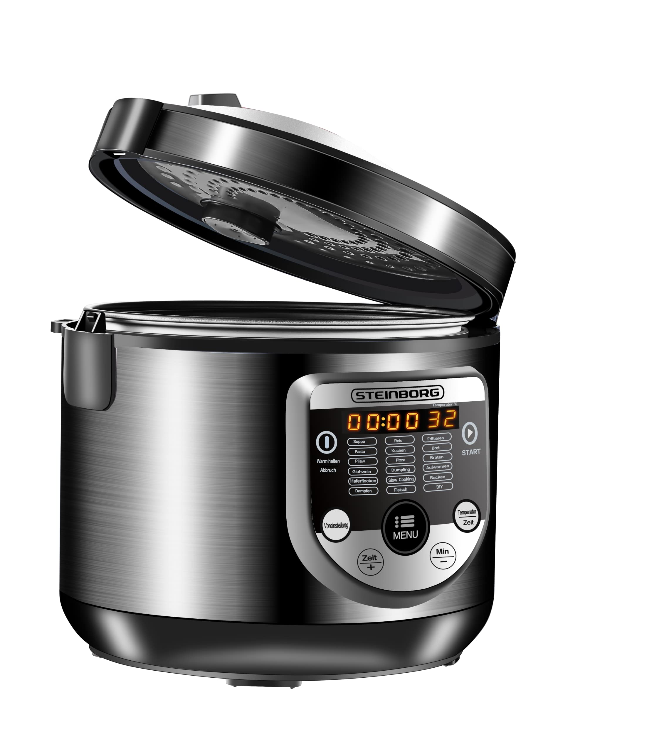 Pentola Multiuso 18 in 1 - 900 Watt, 5 Litri, Cuoci Riso, A Vapore, Padella per Saltare, Yogurt e Pressione