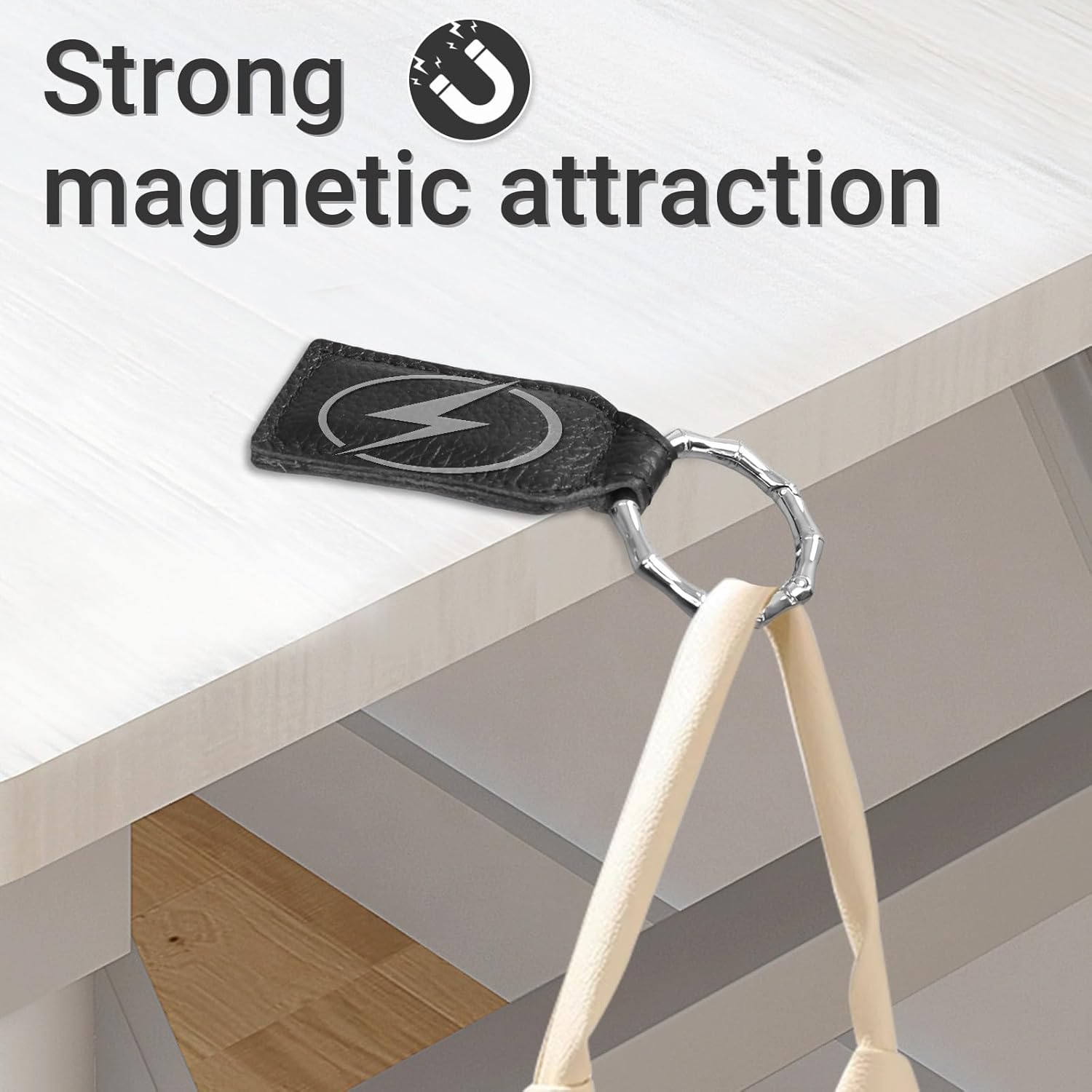 Magnetic Purse Hanger Black Purse Magnet Heavy Duty Magnet Handbag Holder For Table Purse Magnet - Image 2