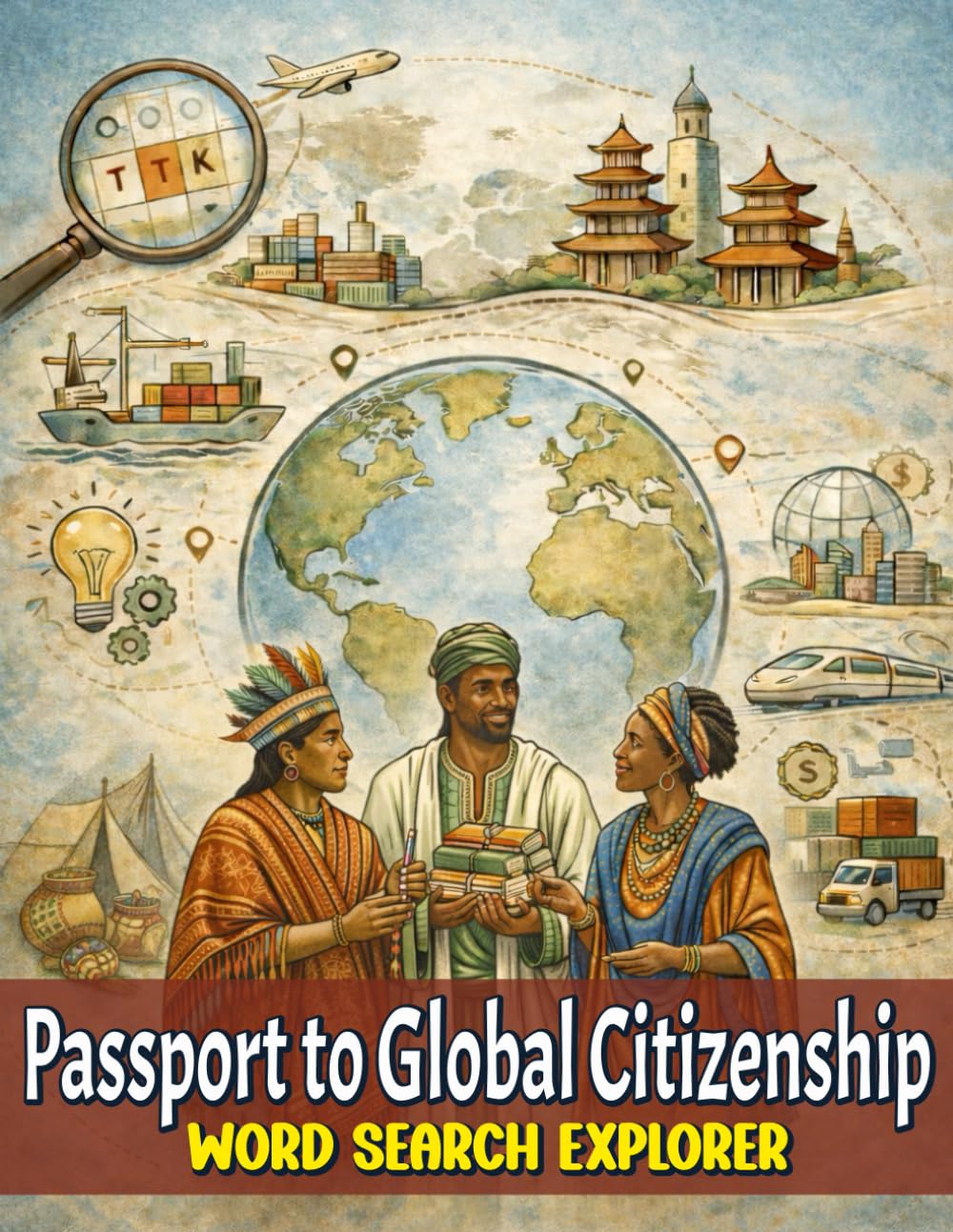 Passport to Global Citizenship: Word Search Explorer (Passport Coloring Series)