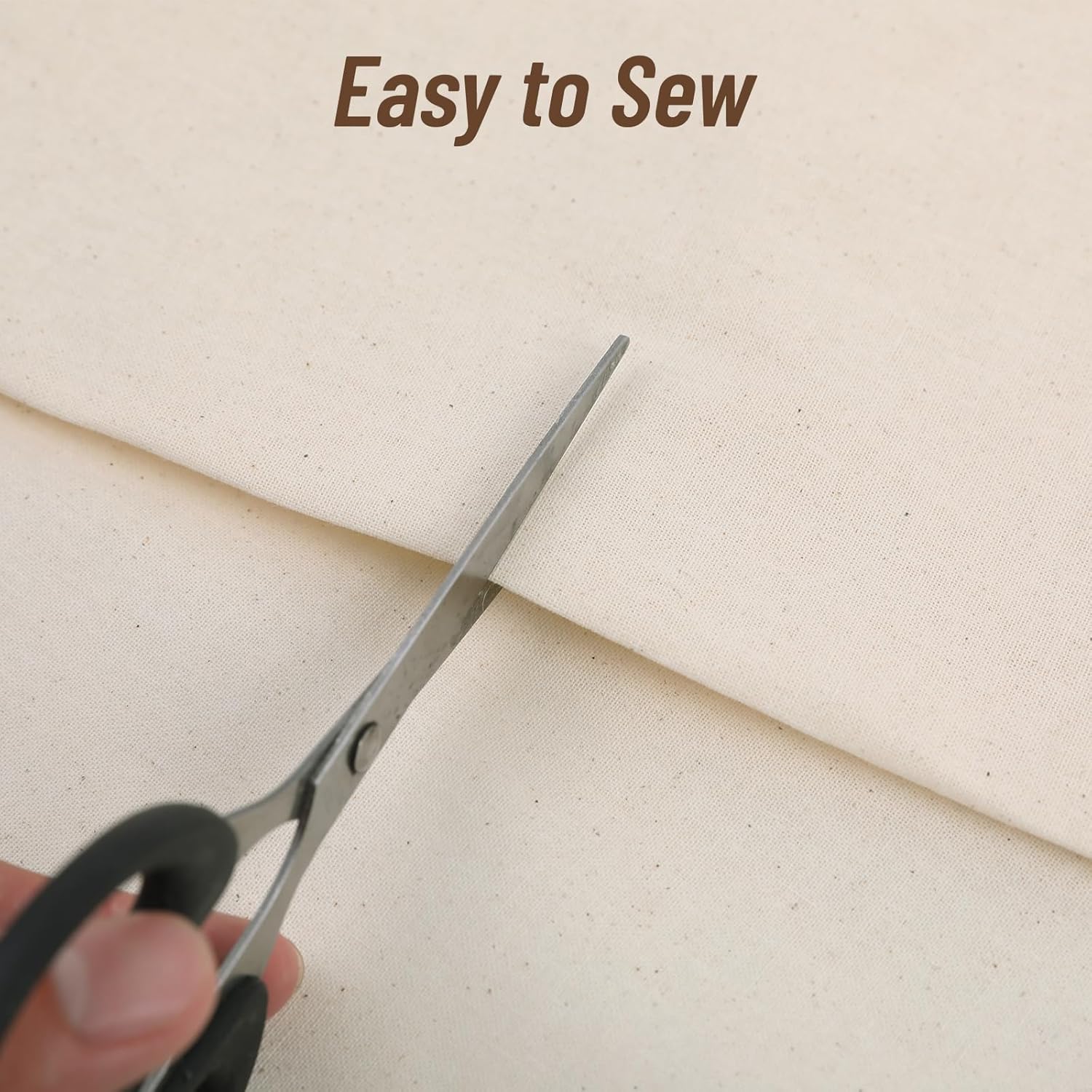 60”W 10oz Natural Canvas Fabric, Canvas Roll, 100% Cotton Painters Drop Cloth for Arts & Crafts, Backings Covers (5 Yards)