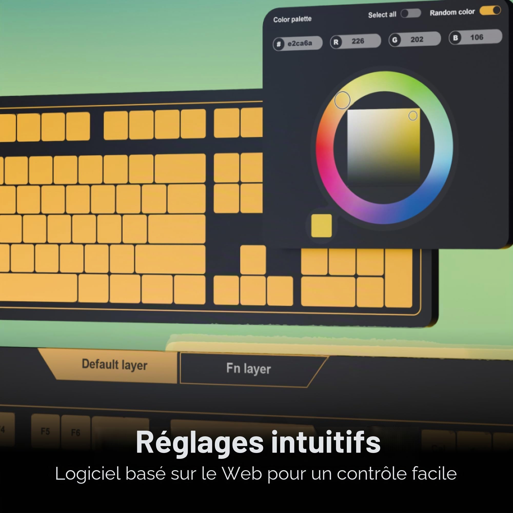 Ducky One X Mini Wireless Gaming Tastatur, induktiv, Hot Swap, RGB - Ducky Inductive Switch, ISO (DE), wei?