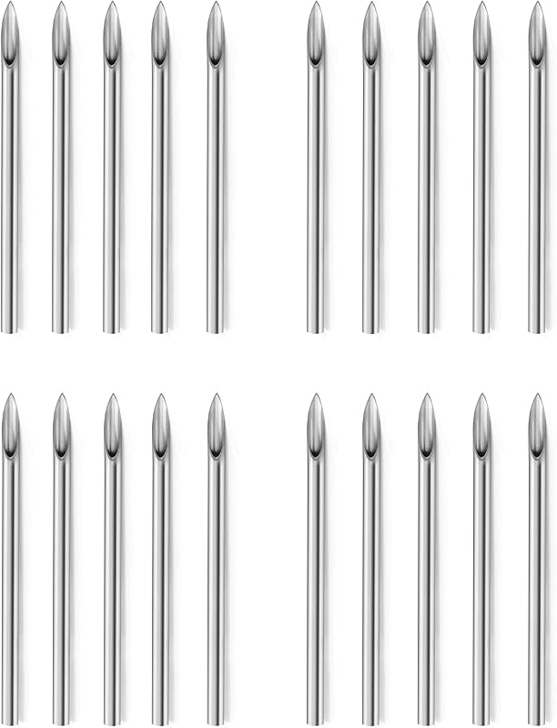Agulhas para piercing Vsnnsns 10G em aço inoxidável 316L, 20 unidades