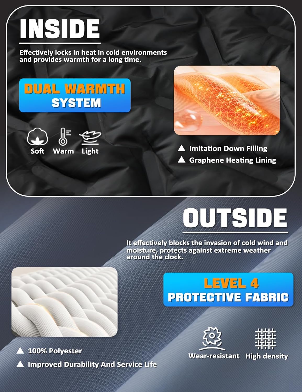 Boy's Ski Winter Coat - Lightweight Insulated Waterproof Snow Jacket Hooded Windproof Warm Outerwear for Kids - Image 4