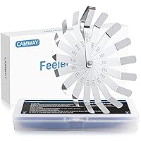 Vista 11 de CAMWAY Medidor de calibre angular de acero – 16 cuchillas 45º de compensación de grosor de 0.005-0.020 in (0.005-0.020 pulgadas) Medidores
