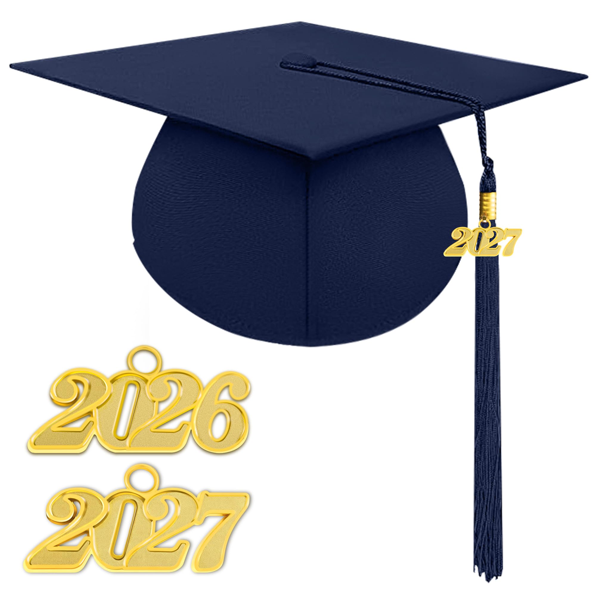 Unisex Matte Graduation Cap 2026 2027 Tassel for High School