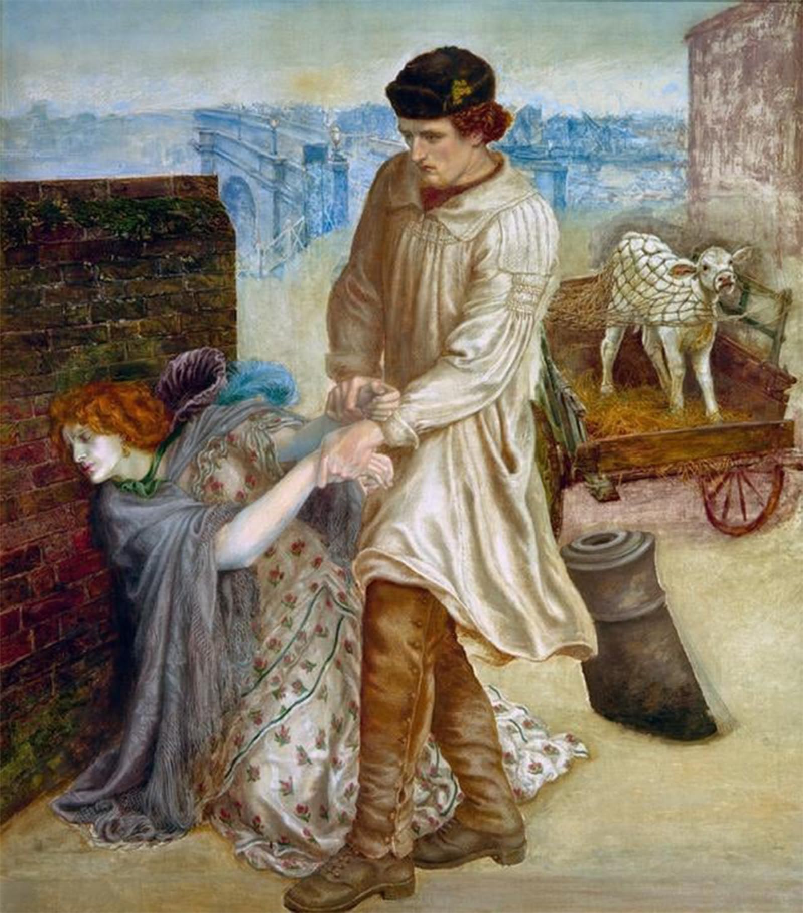 POSTERIIk Vintage Print Pop Art Landscape Artwork Found by Dante Gabriel Charles Rossetti Art Prints for Office Home Decor 60x90cm