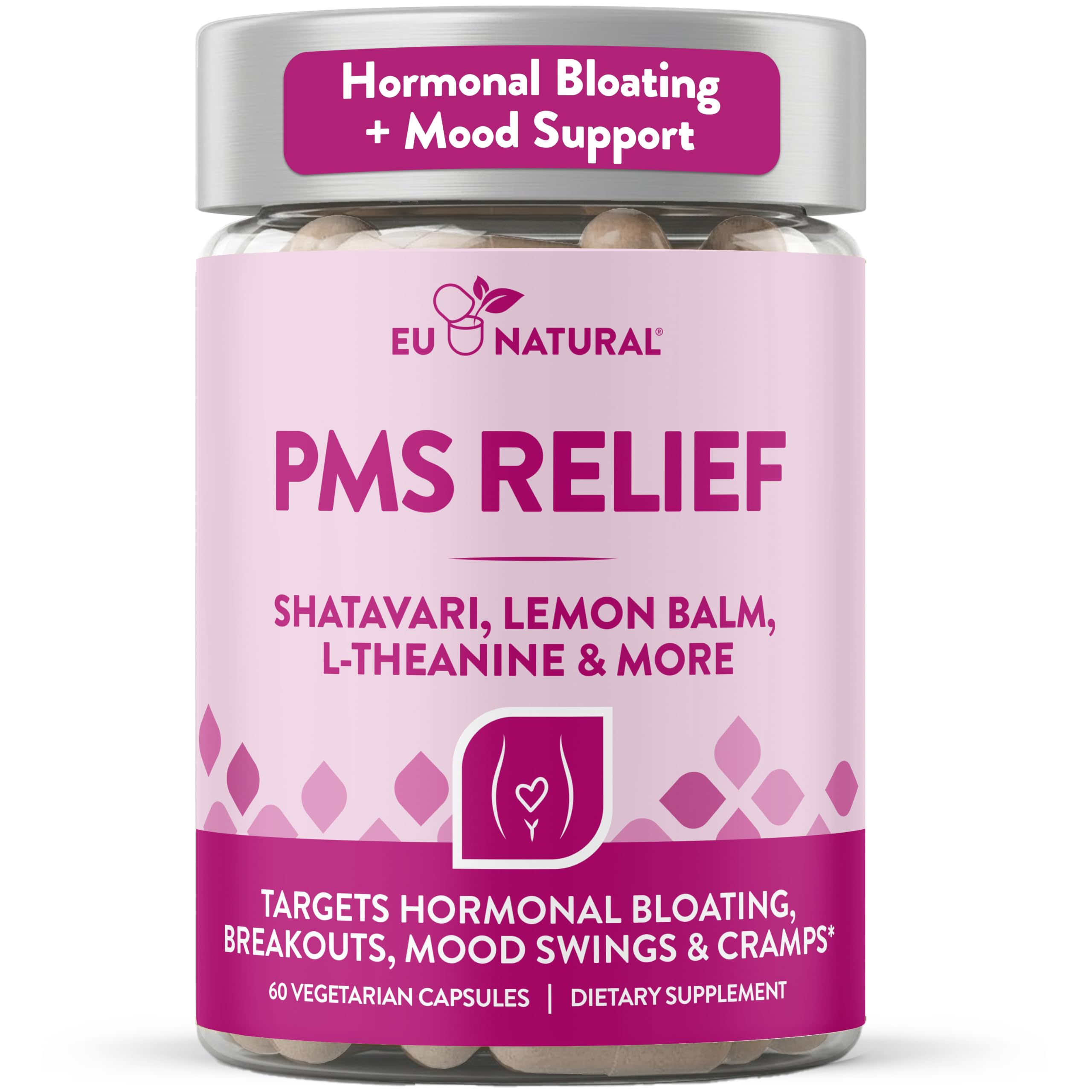PMS Relief Supplement for Women - Cycle Support & Daily Balance, 60 Caps