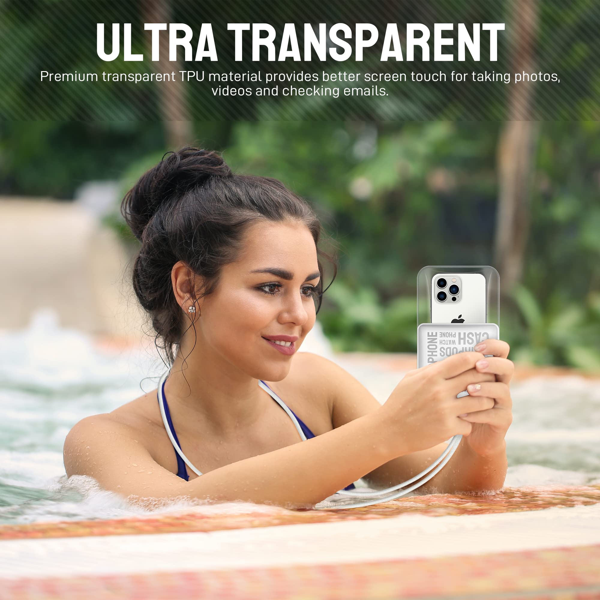 Étui étanche Pour Téléphone Portable 6 Pouces - YWEI - A-Black - Noir - Plongée Sous-marine