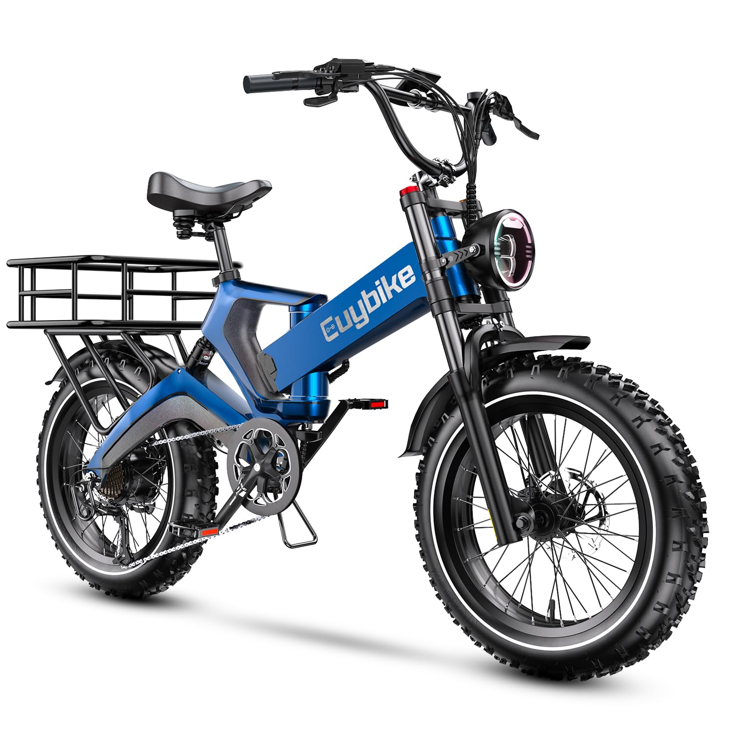 Foldable Electric Bike for Adults with 2000W Peak Motor,20"x4"Fat Tire Ebike for Commuting with 48V 25AH Removable Battery,30MPH Max Speed,80 Miles Max Range