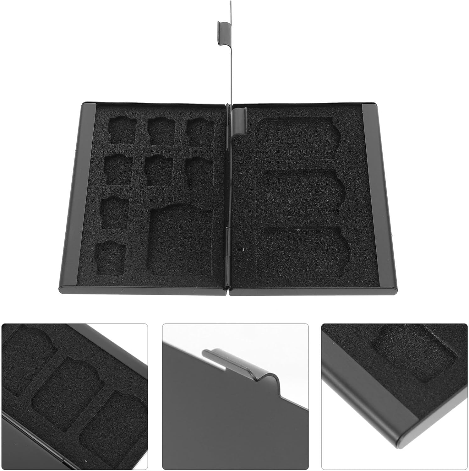 Memory Card Carrying Case for Cards and Cf Cards, Black PP