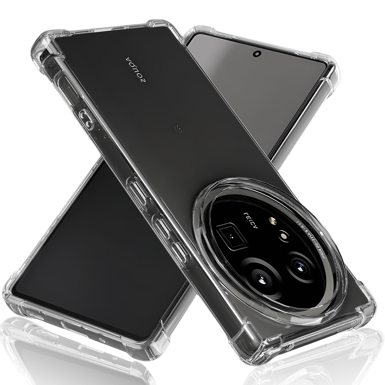 【超薄】対応 AQUOS R9 Pro ケース 黄変防止『四隅がエアクッション構造』指紋防止 米軍MIL規格 擦り傷防止 耐衝撃 アクオス R9 プロ カバー ワイヤレス充電対応 AQUOS R9 PRO 透明ケース