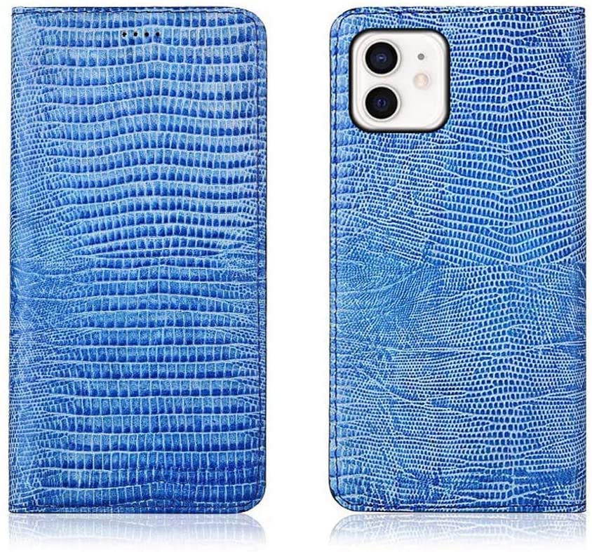 Étui iPhone 12 antichoc magnétique GUMMMY bleu clair avec béquille