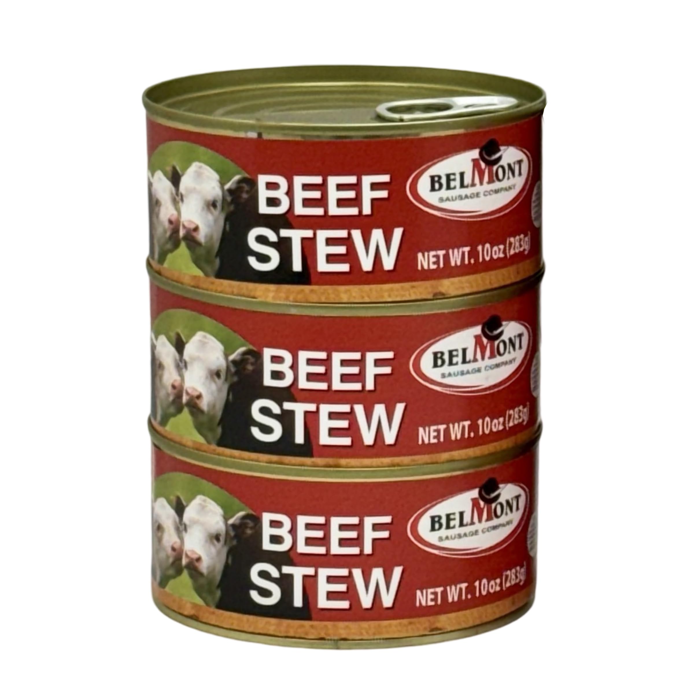 Belmont - Tushonka - Premium Quality Beef Stew – Traditional Canned Meat Stew – Tender Beef Chunks in Savory Broth, 9.9 oz | 280 g (pack of 3)
