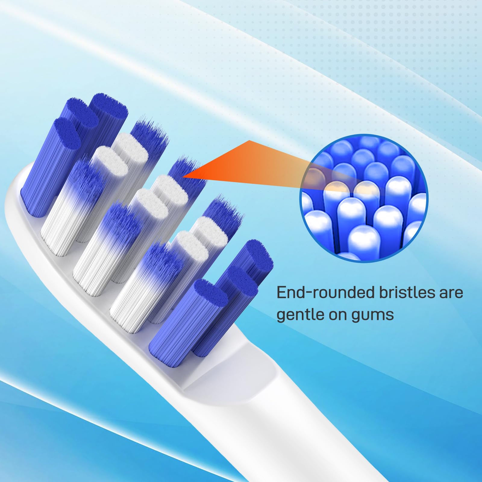 Cabezales de repuesto para cepillos de dientes compatibles con Colgate 360 Deep Clean, funciona con pilas, paquete de 10, color blanco