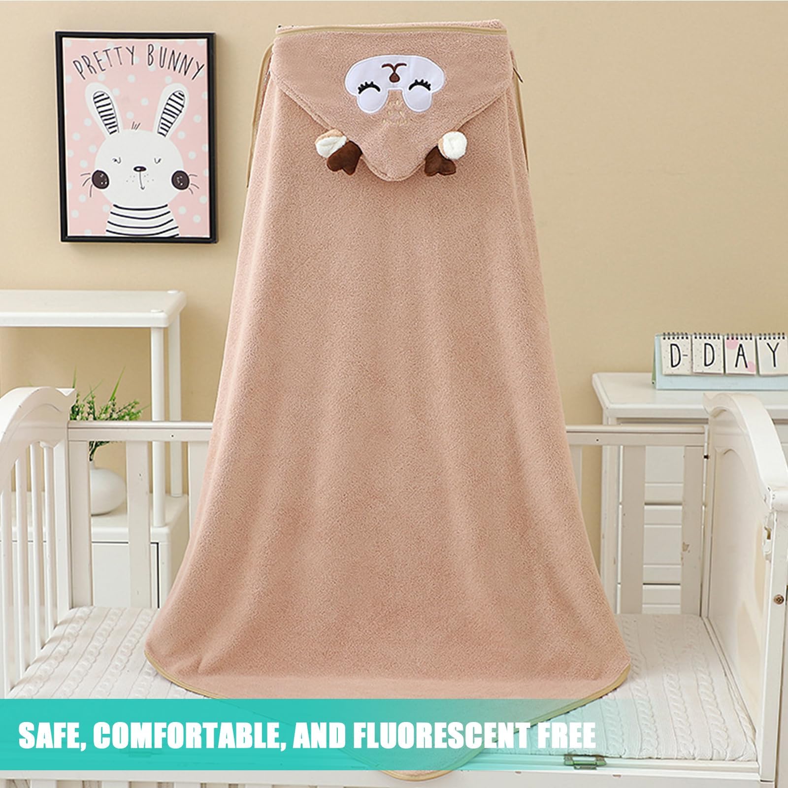3PCS Serviette de Bain Capuche Bébé, Serviette Bebe, Serviette Bebe Naissance, Drap Serviette de Bain pour Bébé Nouveau-né, Cape de Bain pour Piscine 80 x 80cm Cape De Bain 0-5 Ans