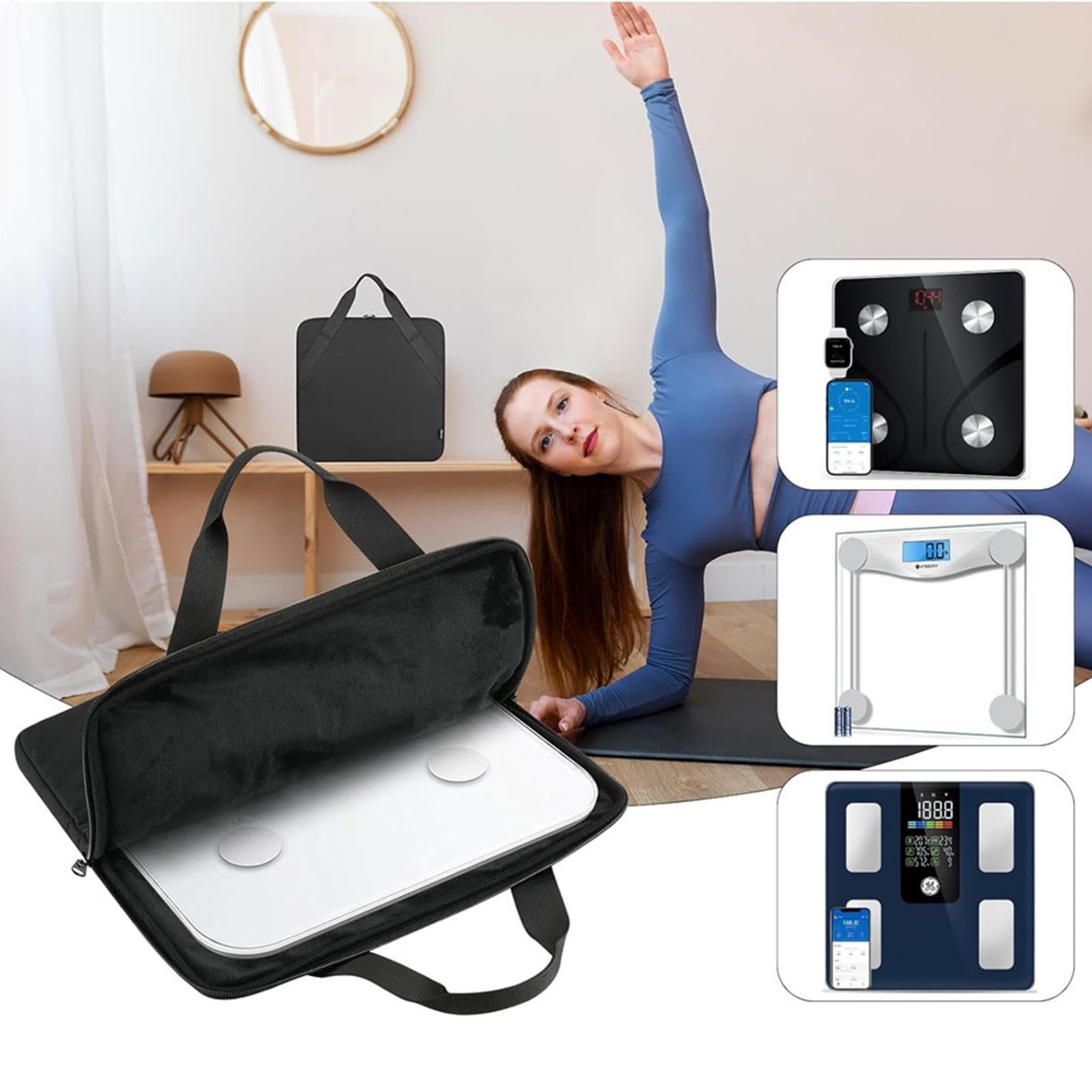 Para Balanzas Personales - Protección Para Bolsas De Balanzas, De Balanzas | De Viaje Con Asa Para Almacenar Balanzas Digitales, De Transporte De Viaje Para Protección, Como se