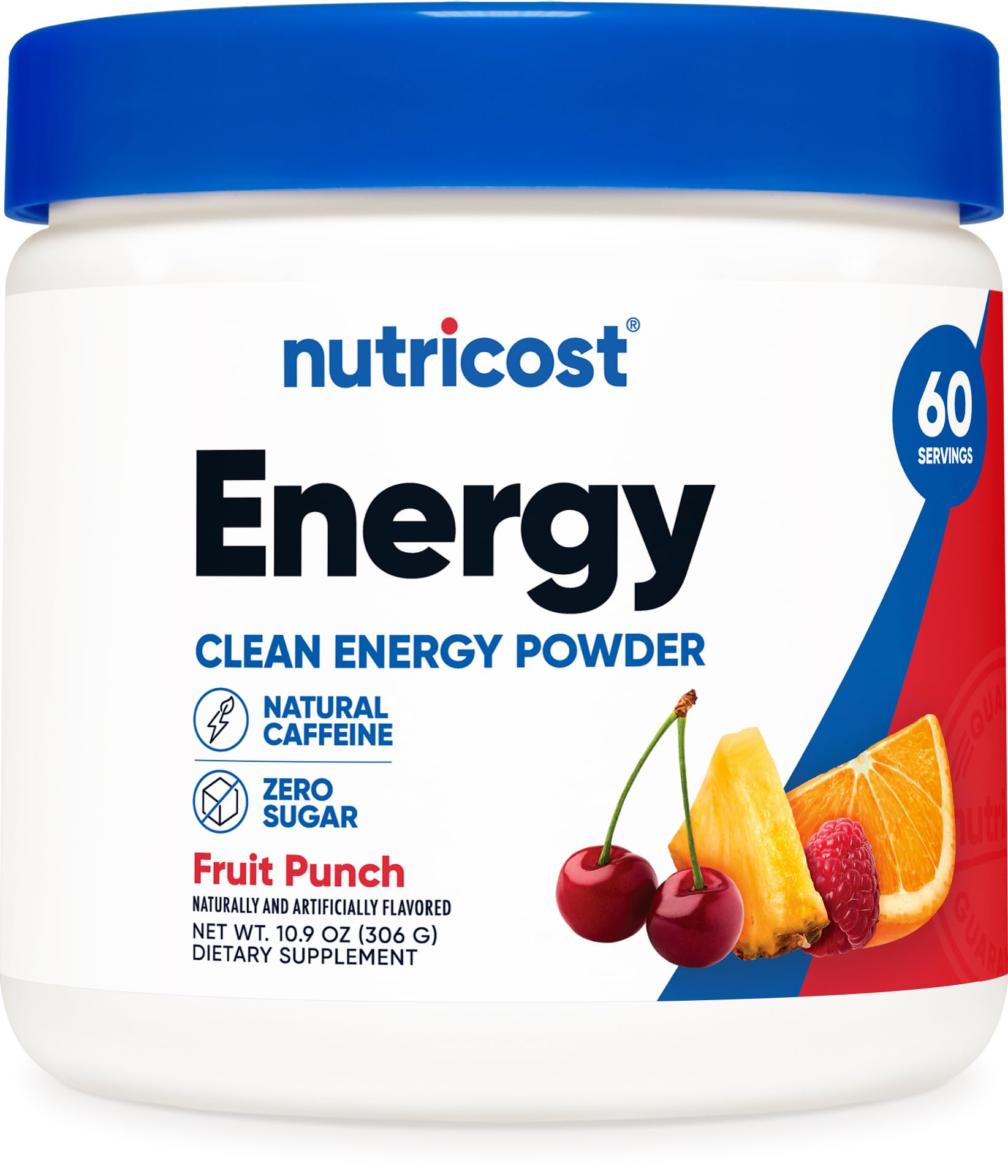 Energy Complex (Fruit Punch) (60 Servings) - Clean Energy Powder, 300g Dietary Supplement