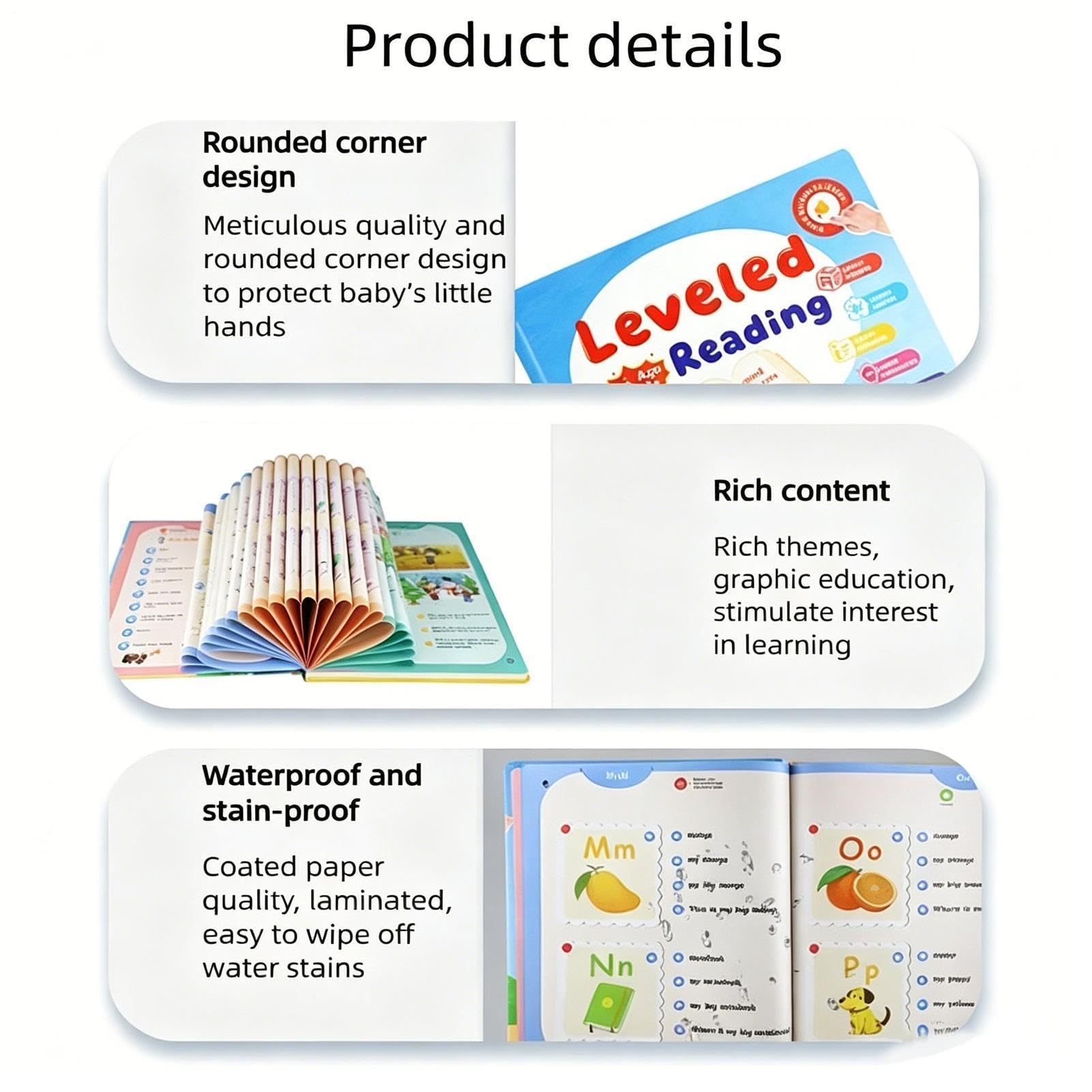 Libro Parlants | Audiolibro Educativo Interattivo | Apprendimento Bambino | Audiolibro interattivo senza schermo con 17 temi e più di 200 parole per lo sviluppo del linguaggio.