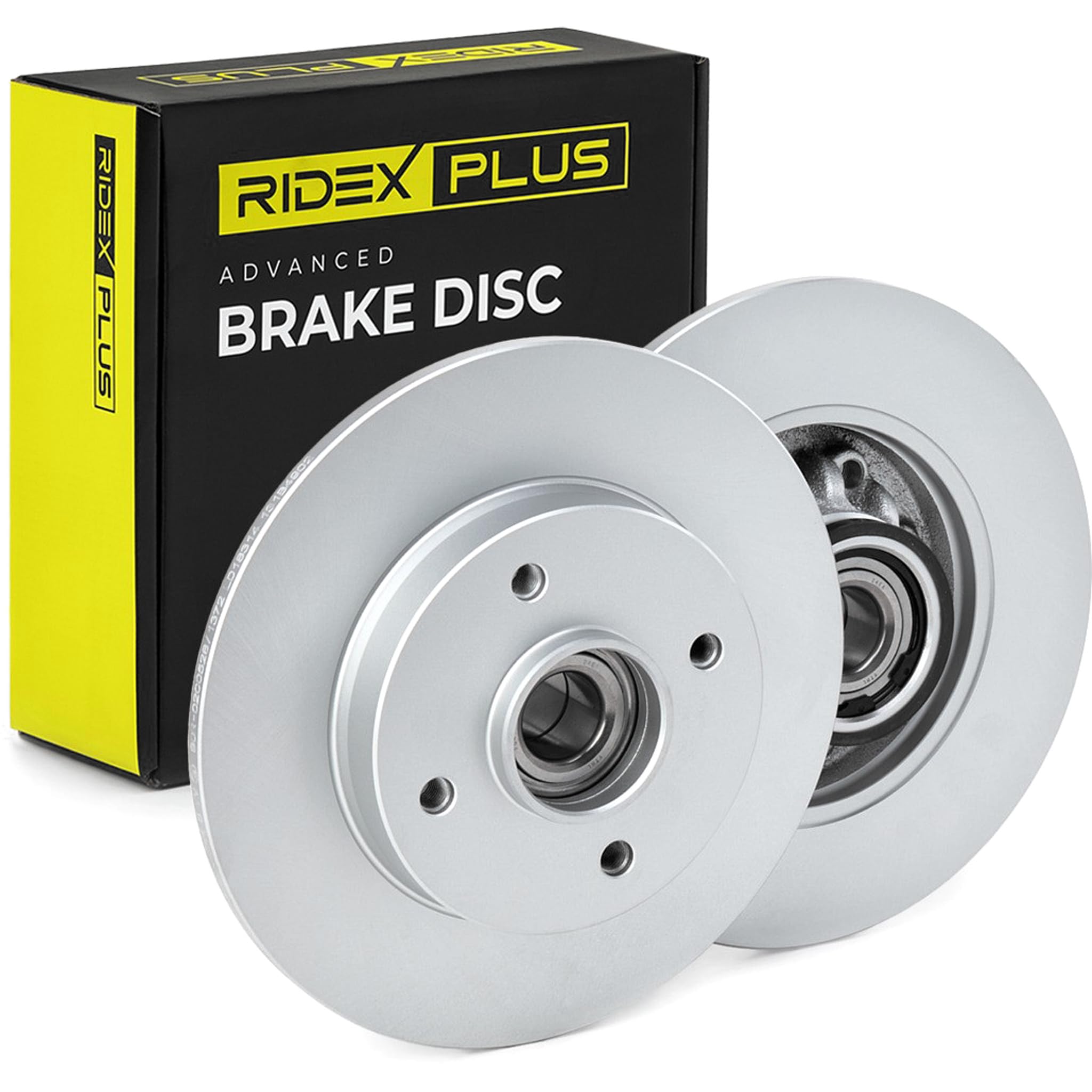 RIDEX PLUS 82B0745P 2x Disco freno Posteriore con anello sensore magnetico integrato con cuscinetto ruota senza bullone fissaggio ruota con mozzo portaruota Compatibilità con PEUGEOT