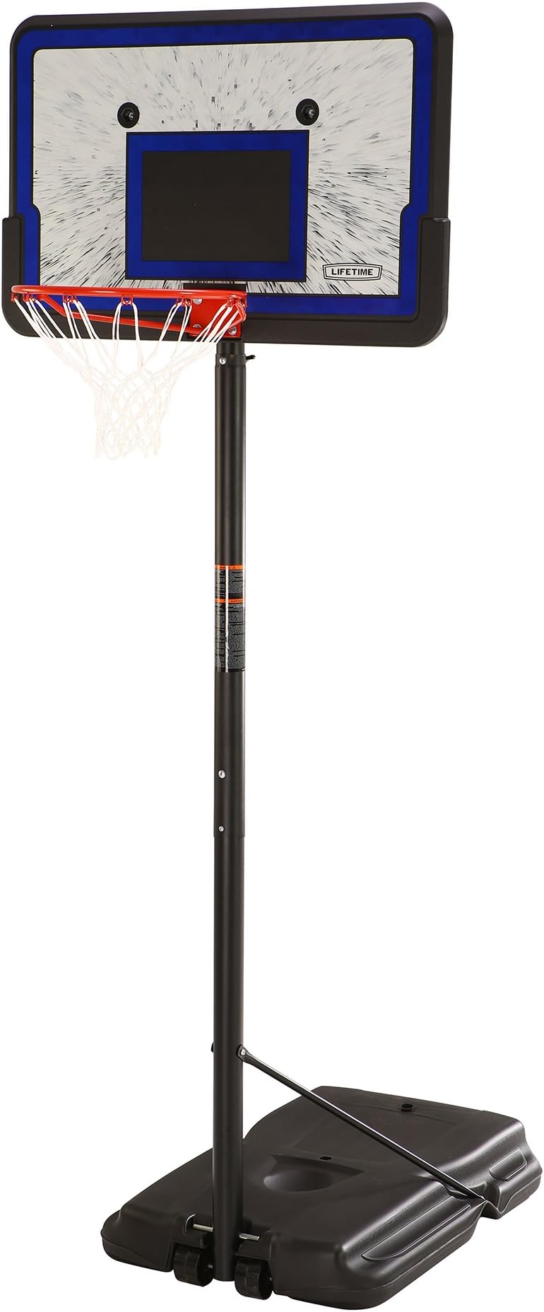 Height Adjustable Portable Basketball System, 44 Inch Backboard