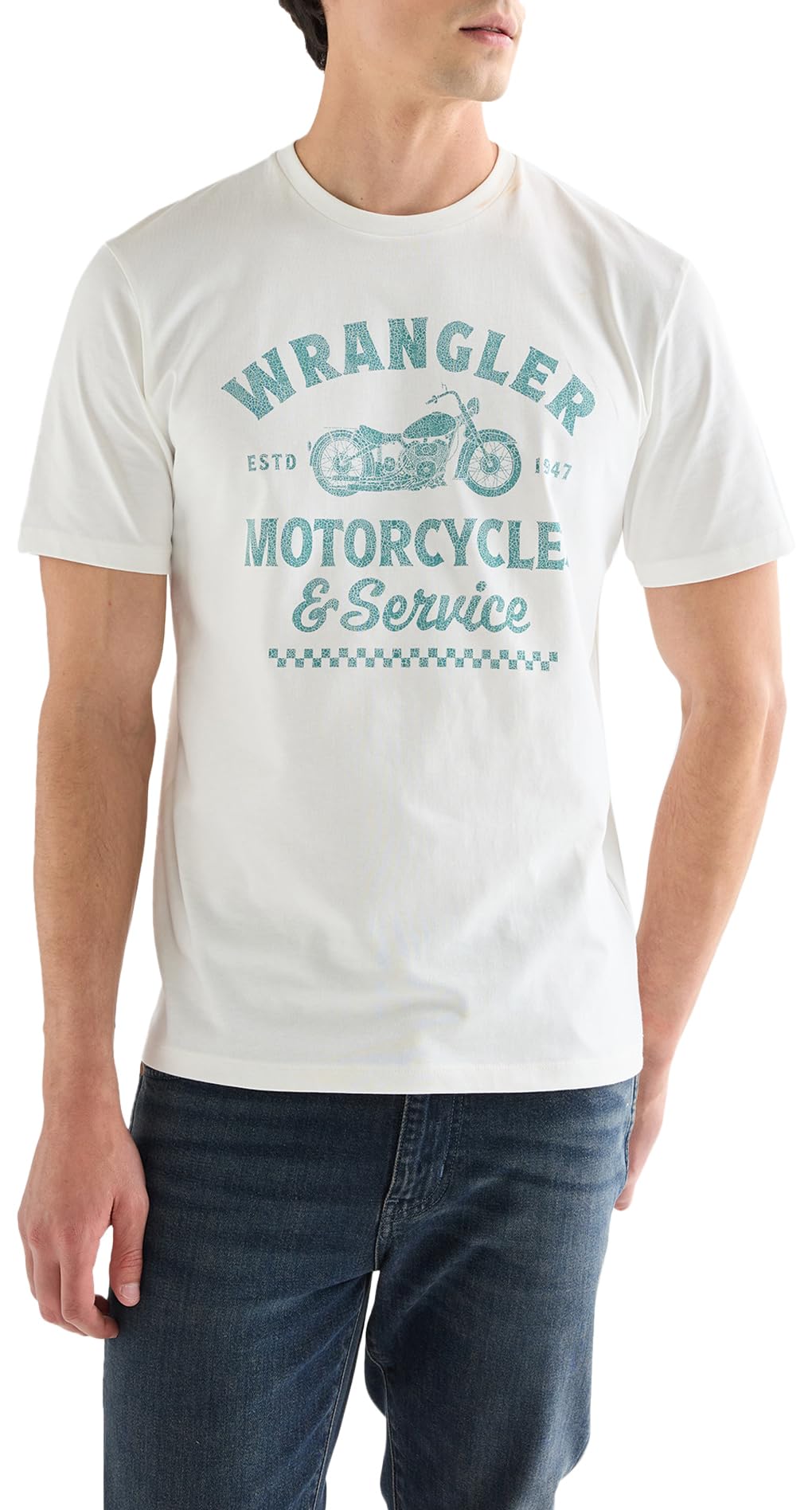 Wrangler Regular Americana Tee Worn White Size XL