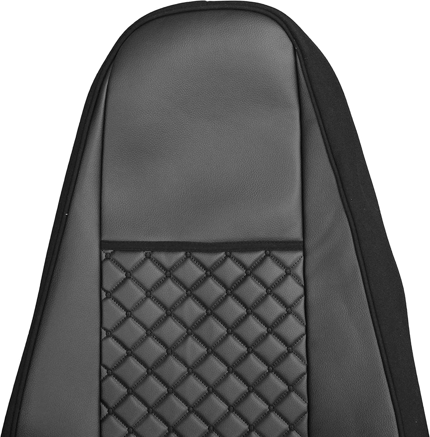 Juego de fundas de asiento de piel sintética 1 + 1 para camión – Ajuste para Volvo Fh Euro 6 – Gris