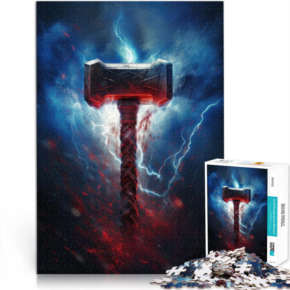 1000 Piece Adult Puzzles Hammer Of The Gods Made of cardboard for and from 14 years and over Each piece is unique - Fun and challenging game for the whole ideas。size：26x38cm