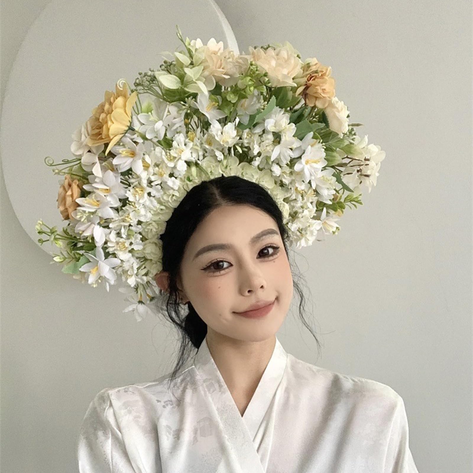 Fasce per capelli da donna con fiore da sposa per forniture per feste di nozze ghirlande floreali per capelli fasce floreali