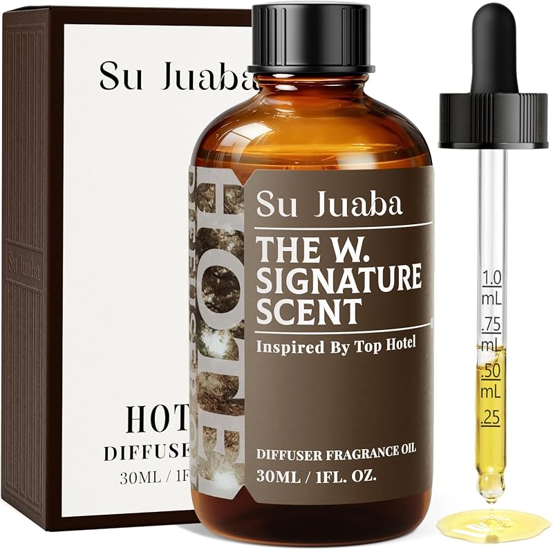 SU JUABA Hotel Collection Diffuser Oil, Inspired by W Hotels, Long-Lasting | Neroli Guaiac Wood Leather Fragrance Oil for Aromatherapy Diffuser & DIY, Luxury Lifestyle for Home & Car - 30ml / 1 Fl Oz
