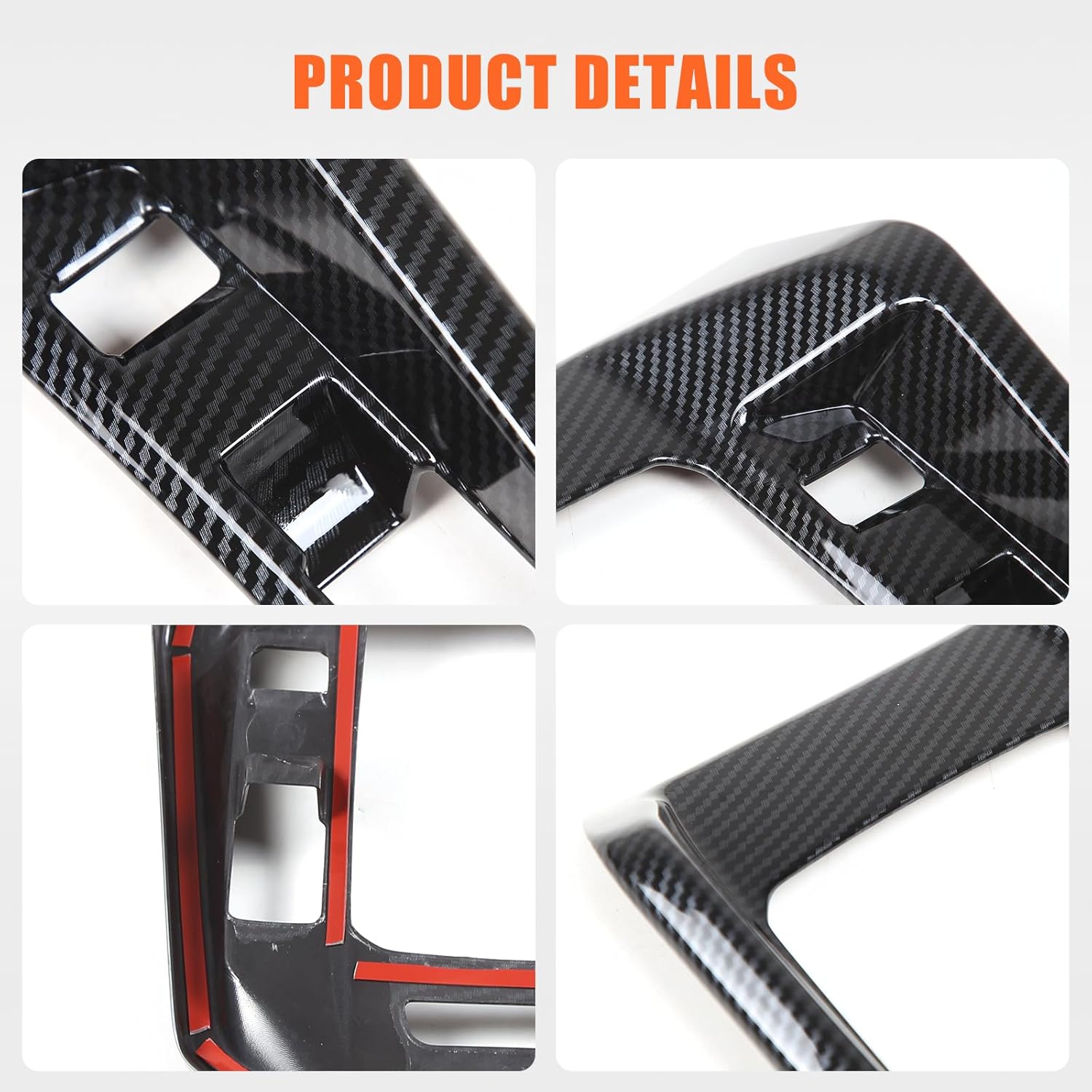 TOYCIDFG Car Center Console Gear Shifter Cover Trim Compatible with Alfa Romeo Tonale 2023 2024, Carbon Fiber Pattern Decoration Accessories
