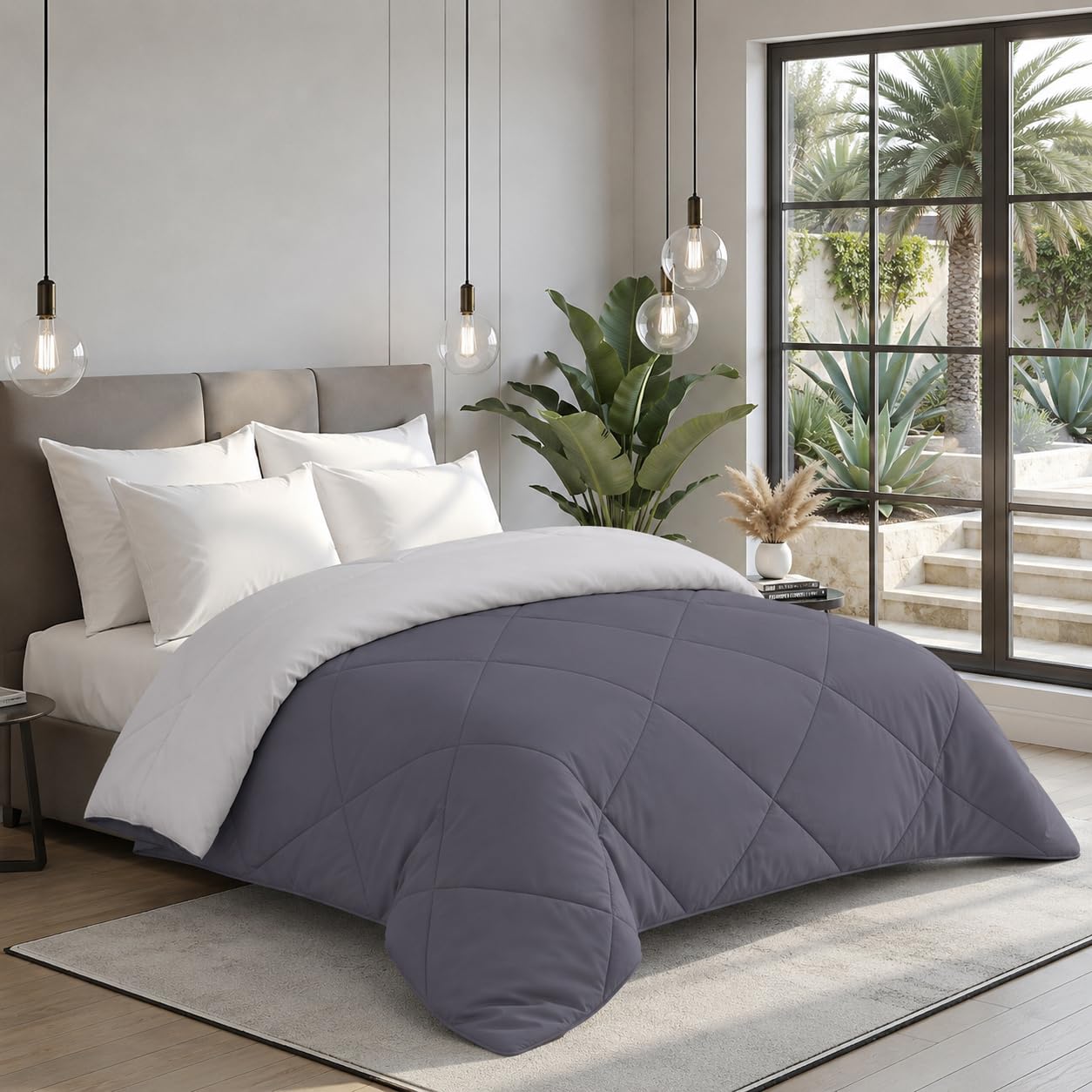 Monte Carlo Double Comforter - Lightweight & Reversible -1