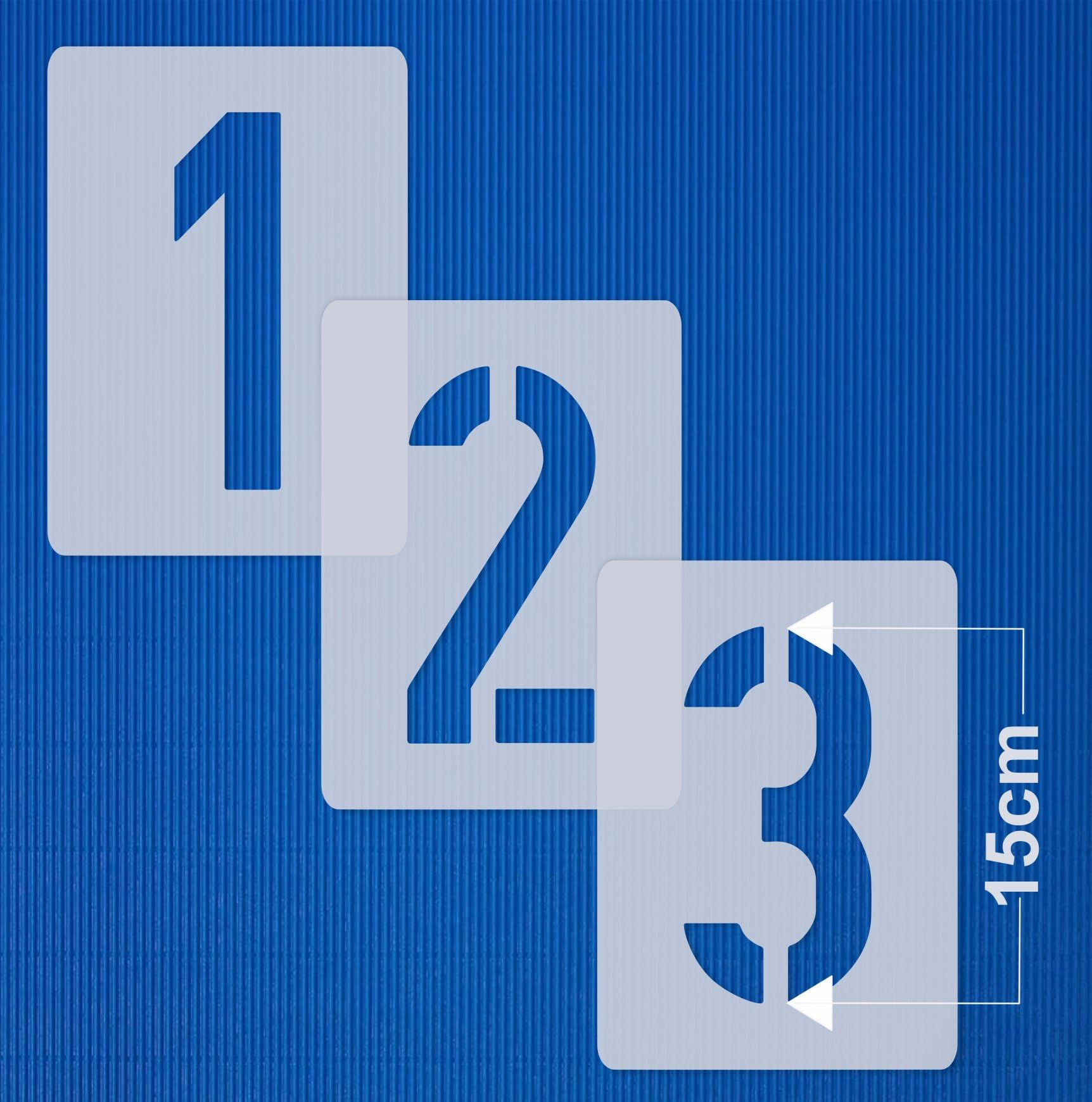 Kit Stencil Per Numeri 0-9 Caledonia – 150 Mm Di Altezza, In PVC, Per Marcatura Pavimenti E Cassette Postali - 6