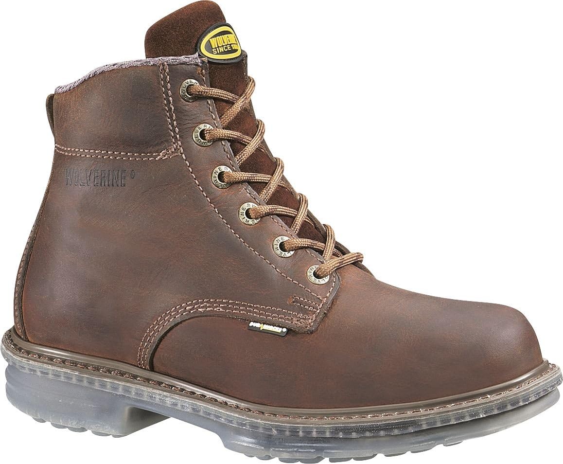 Amazon.com | Wolverine Boots: DuraShock Steel Toe Work Boots 4244