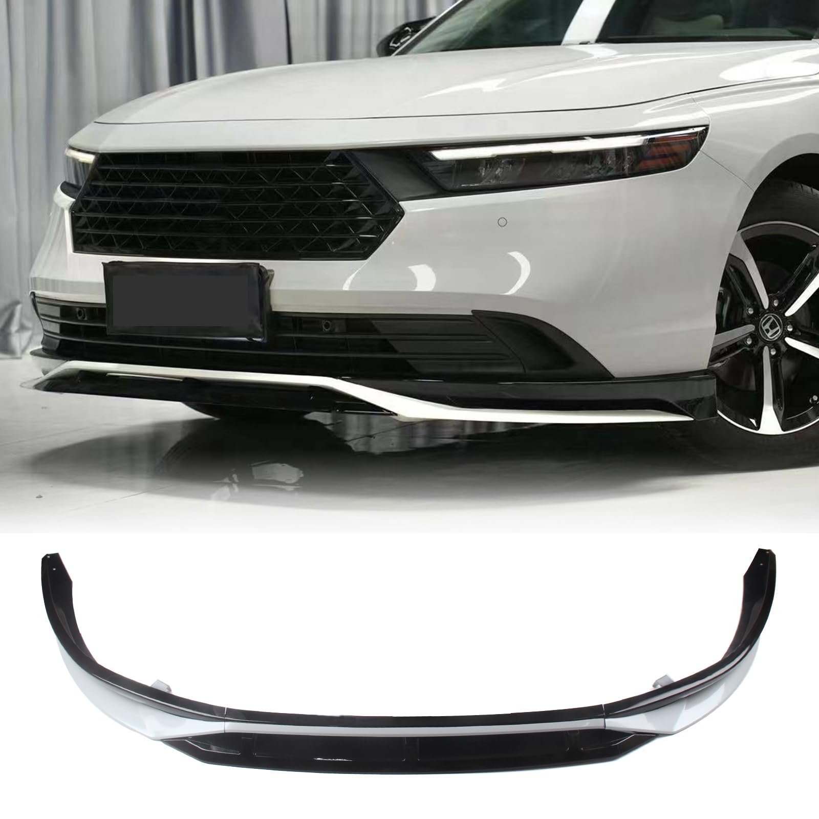 Car Front Bumper Spoiler Lip For Honda Accord 11th 2023-2025 White Black Blue Silver