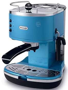 デロンギ　エスプレッソ マシン ECO310B 青 ブルー De'Longhi デロンギ エスプレッソ カプチーノメーカー アイコナ