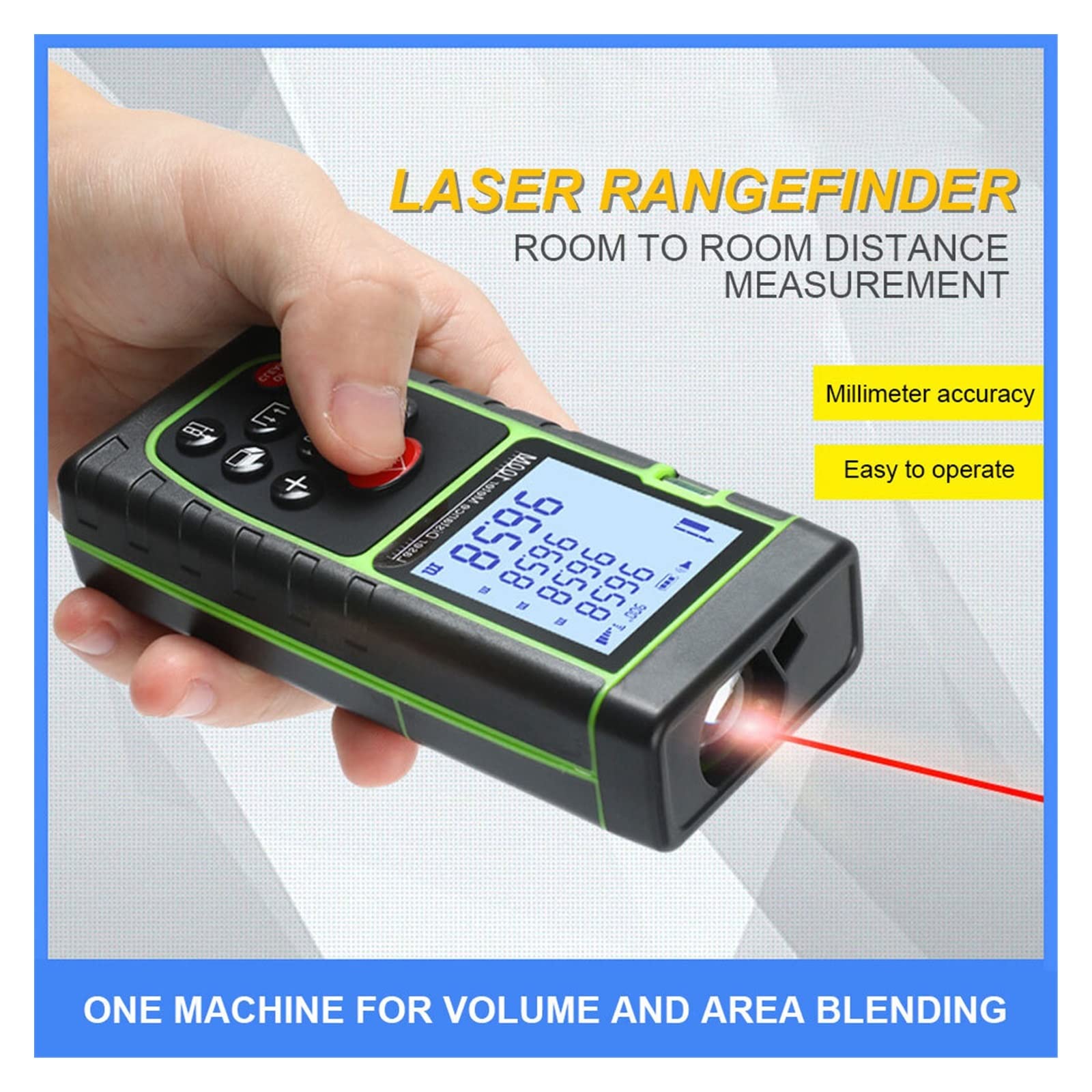 Medidor de área terrestre Medidor de distancia láser digital de 40 m Sensor de ángulo electrónico Telémetro láser Promociones Cinta métrica láser Instrumentos Herramientas Medir distancia, área