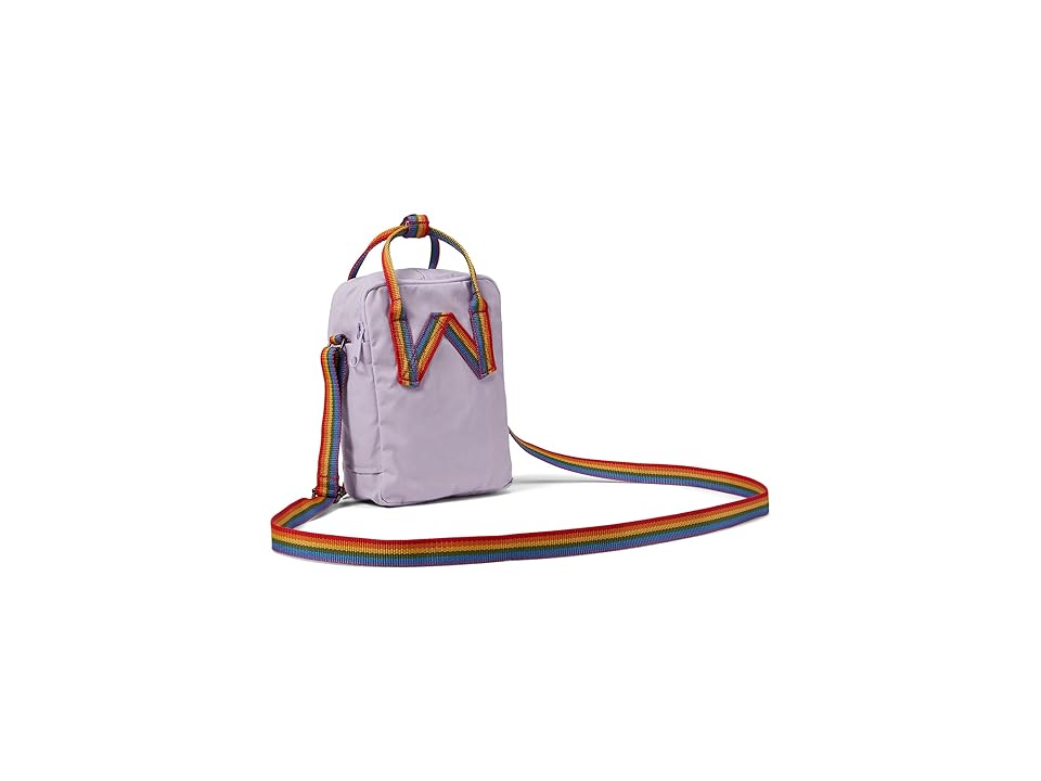 Fjallraven Kanken Rainbow Sling (Pastel Lavender/Rainbow) Handbags WORLDWIDE DELIVERY
