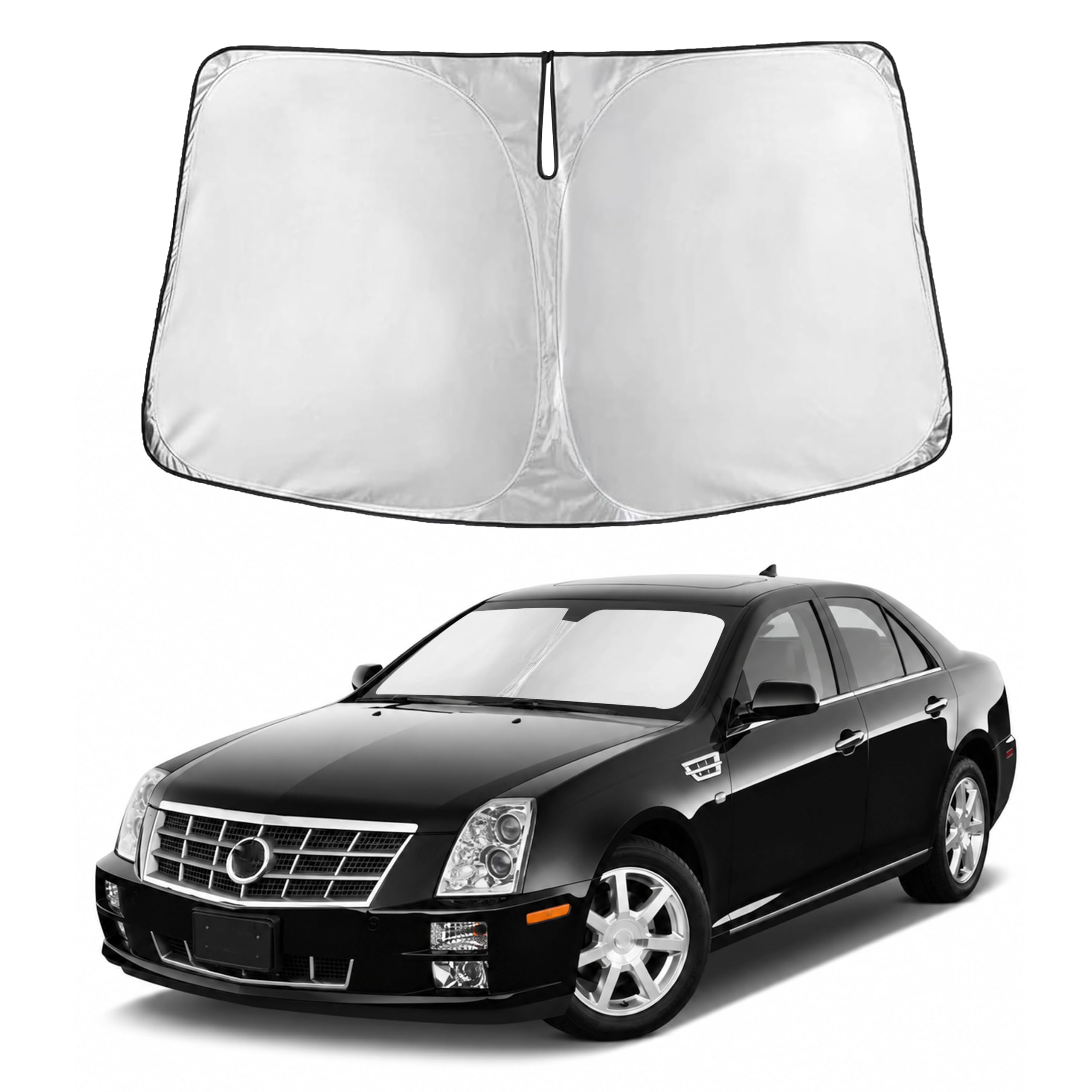 EcoNour Windshield Sunshade Compatible for Cadillac STS/XLR 2004-2011