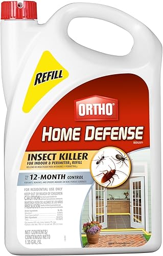 Ortho Home Defense Max - Spray matainsectos para interior y hogar recambio de perímetro (caja de 4), 1.33 galones